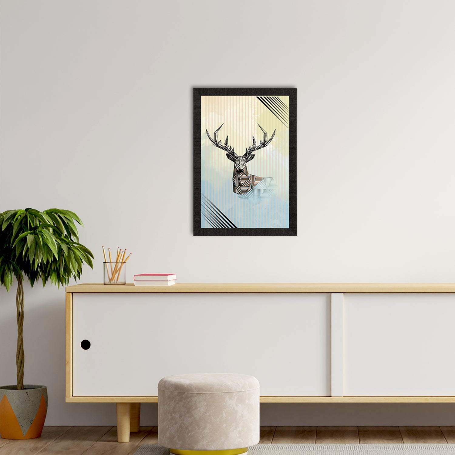 Reindeer Satin Matt Texture UV Art Painting Kafalo