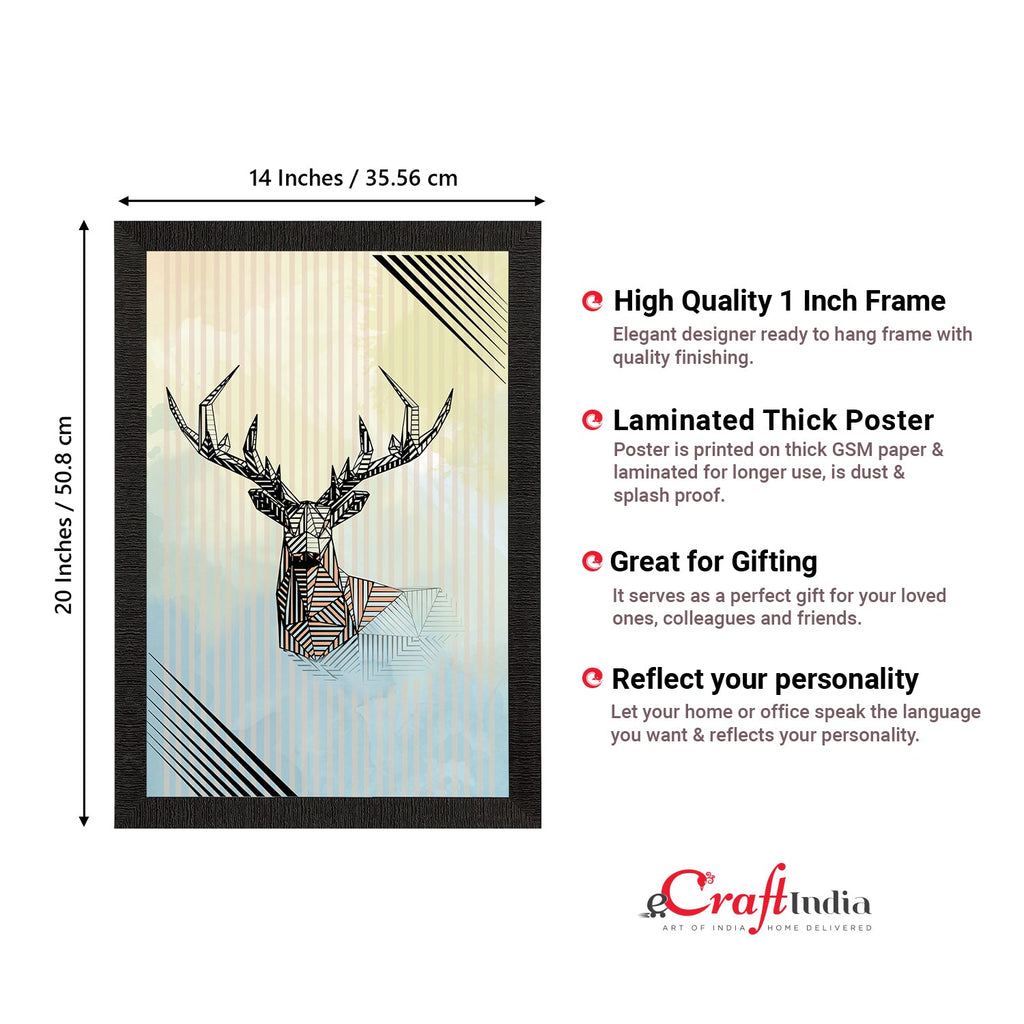 Reindeer Satin Matt Texture UV Art Painting Kafalo