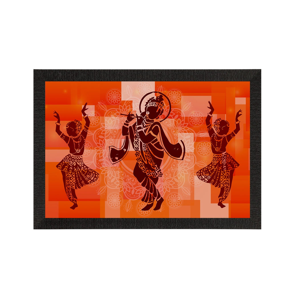 Lord Krishna Satin Matt Texture UV Art Painting Kafalo