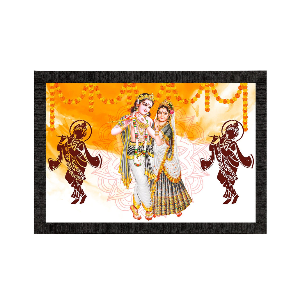 Radha Krishna Painting Digital Printed Religious Wall Art Kafalo