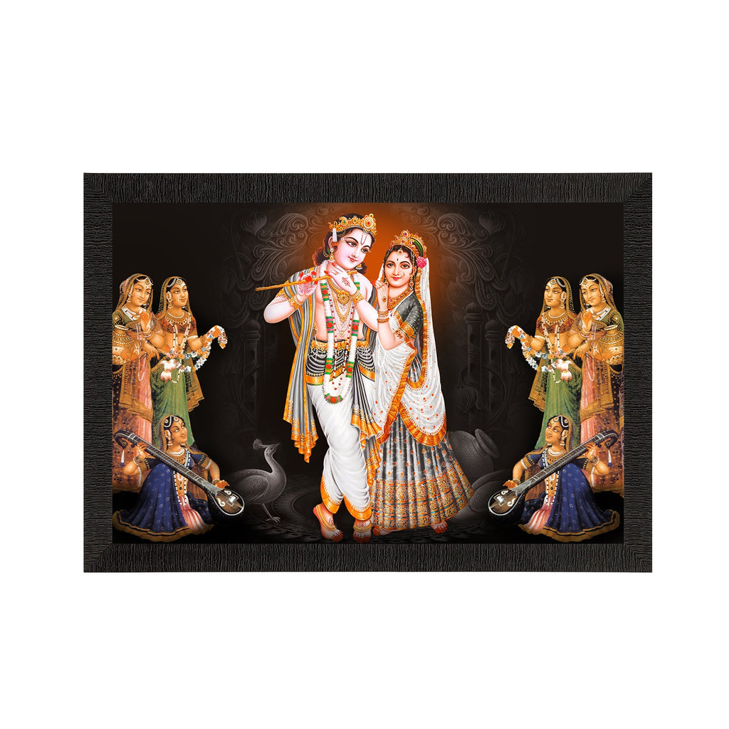 Lord Krishna Satin Matt Texture UV Art Painting Kafalo