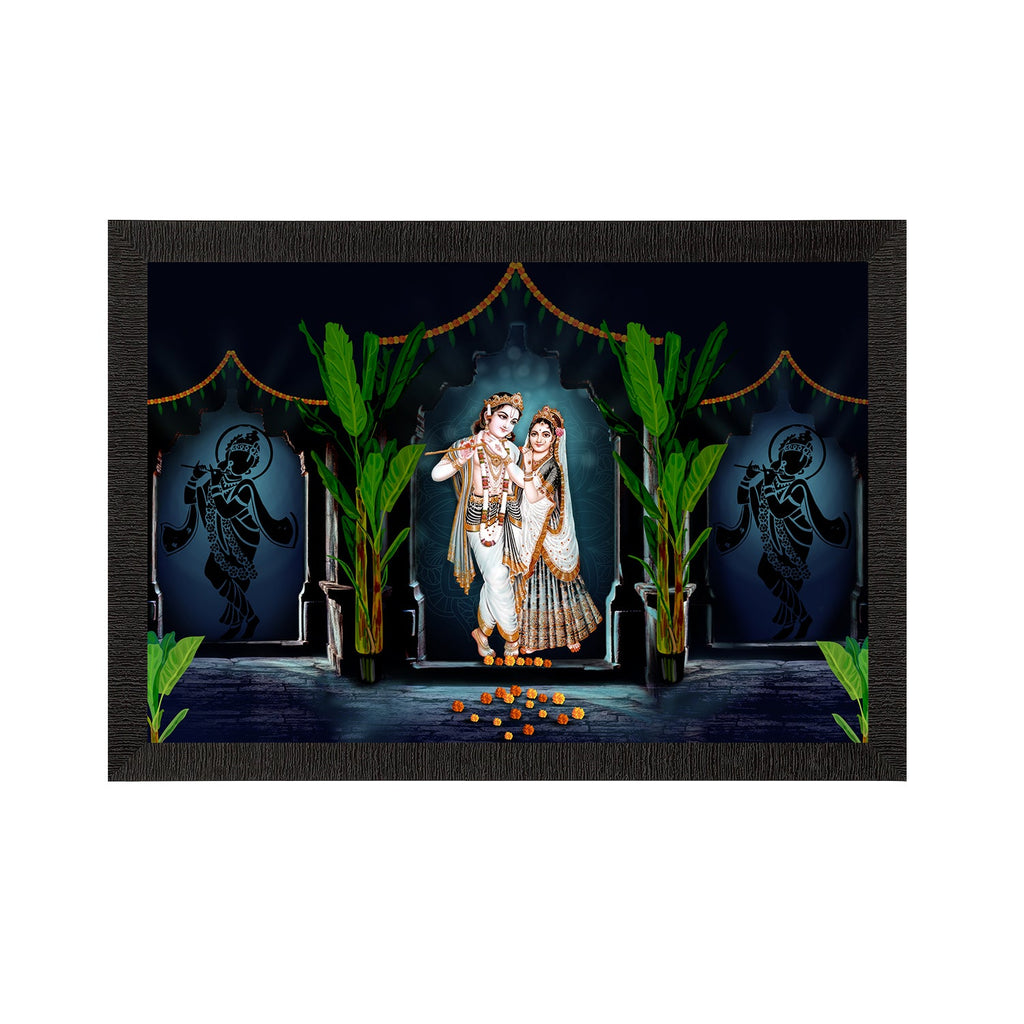 Radha Krishna Painting Digital Printed Religious Wall Art Kafalo