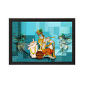 Lord Krishna Satin Matt Texture UV Art Painting Kafalo