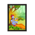 Lord Krishna Satin Matt Texture UV Art Painting Kafalo