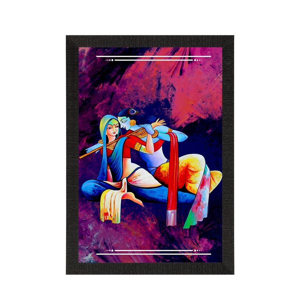 Lord Krishna Satin Matt Texture UV Art Painting Kafalo