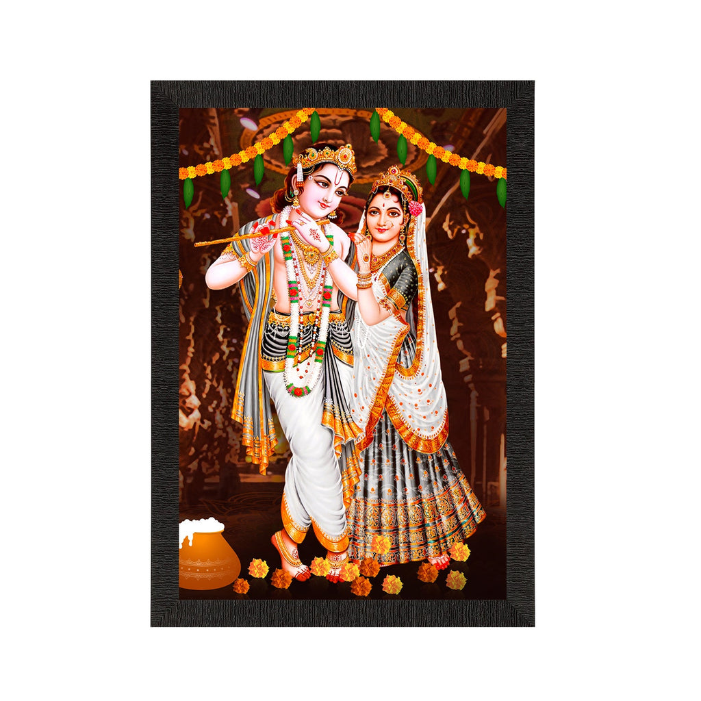 Radha Krishna Painting Digital Printed Religious Wall Art Kafalo