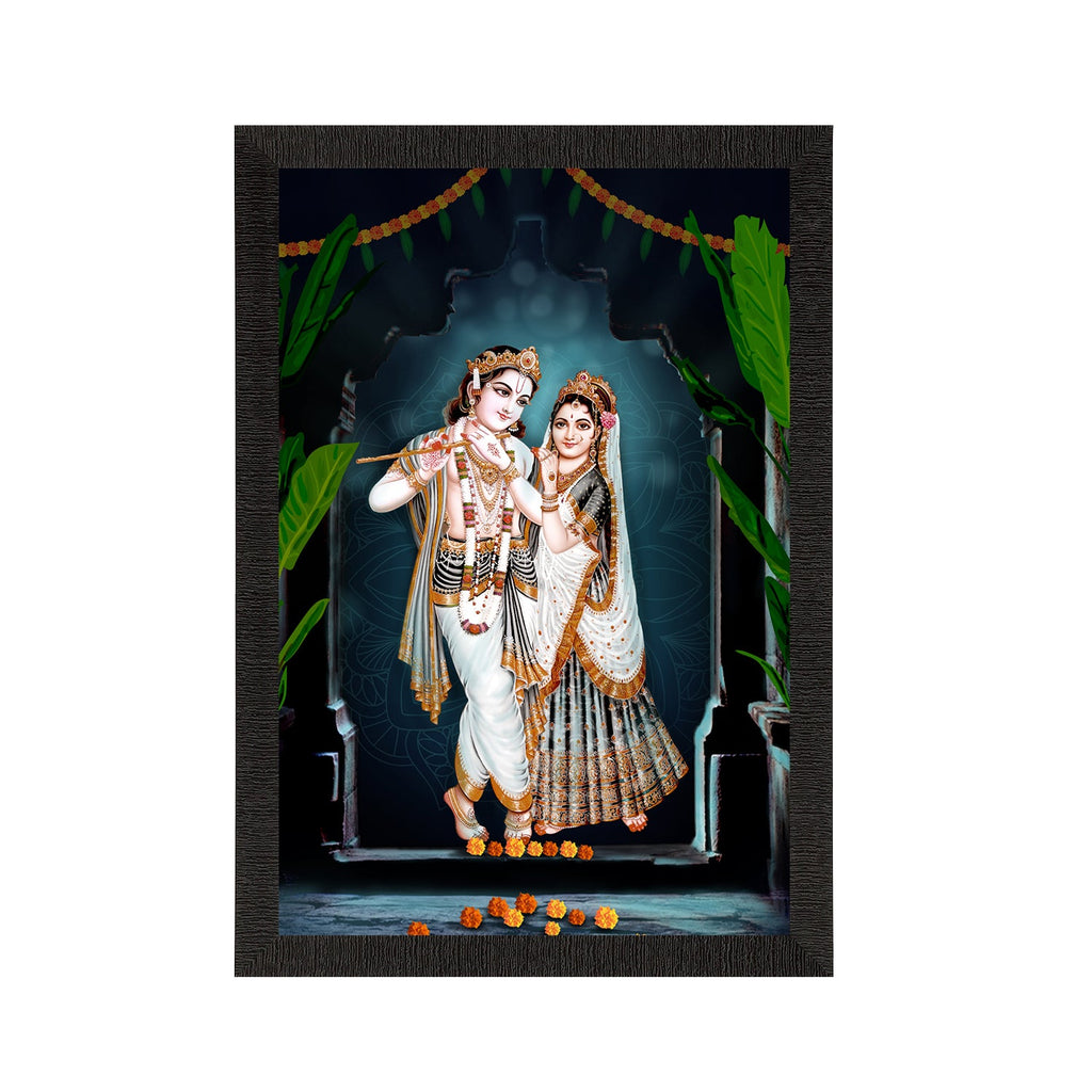 Radha Krishna Painting Digital Printed Religious Wall Art Kafalo
