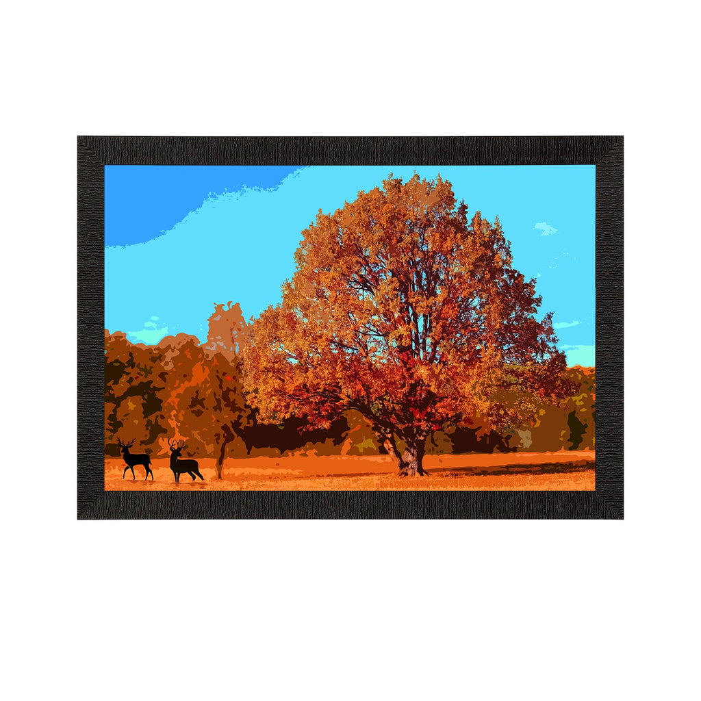 Autumn Season View Satin Matt Texture UV Art Painting Kafalo