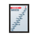 "Chances of Success" Motivational Quote Satin Matt Texture UV Art Painting Kafalo