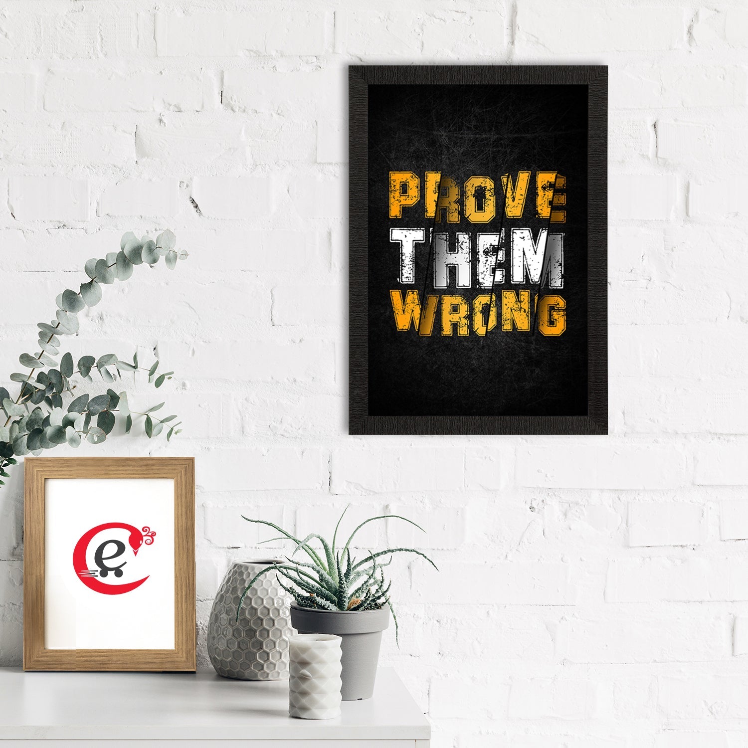 "Prove Them Wrong" Motivational Quote Satin Matt Texture UV Art Painting Kafalo