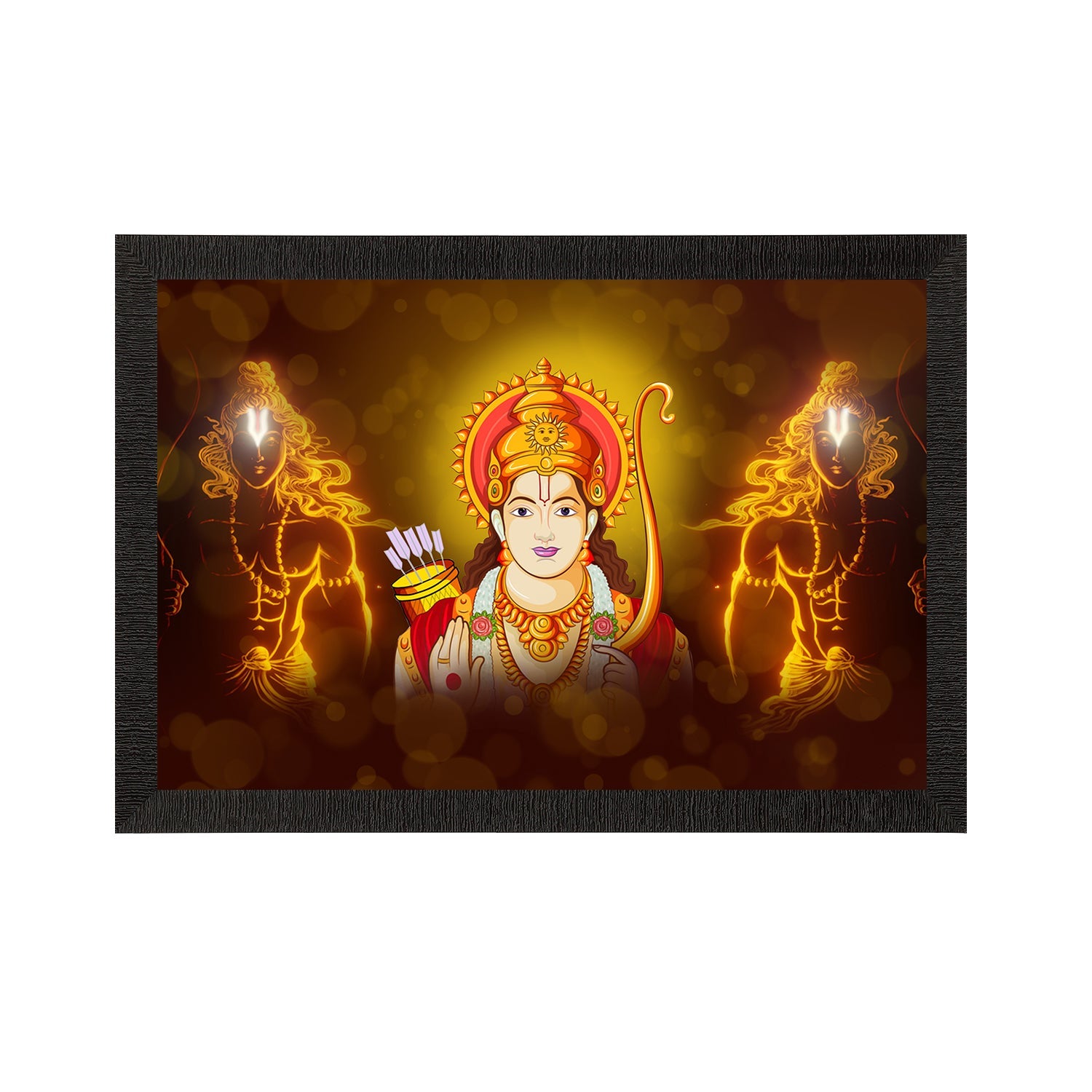 Lord Ram Painting Digital Printed Religious Wall Art Kafalo