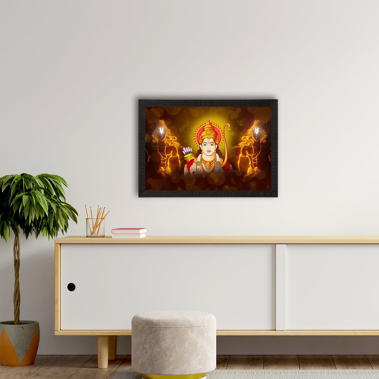 Lord Ram Painting Digital Printed Religious Wall Art Kafalo