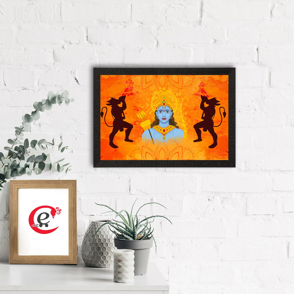 Lord Ram Satin Matt Texture UV Art Painting Kafalo