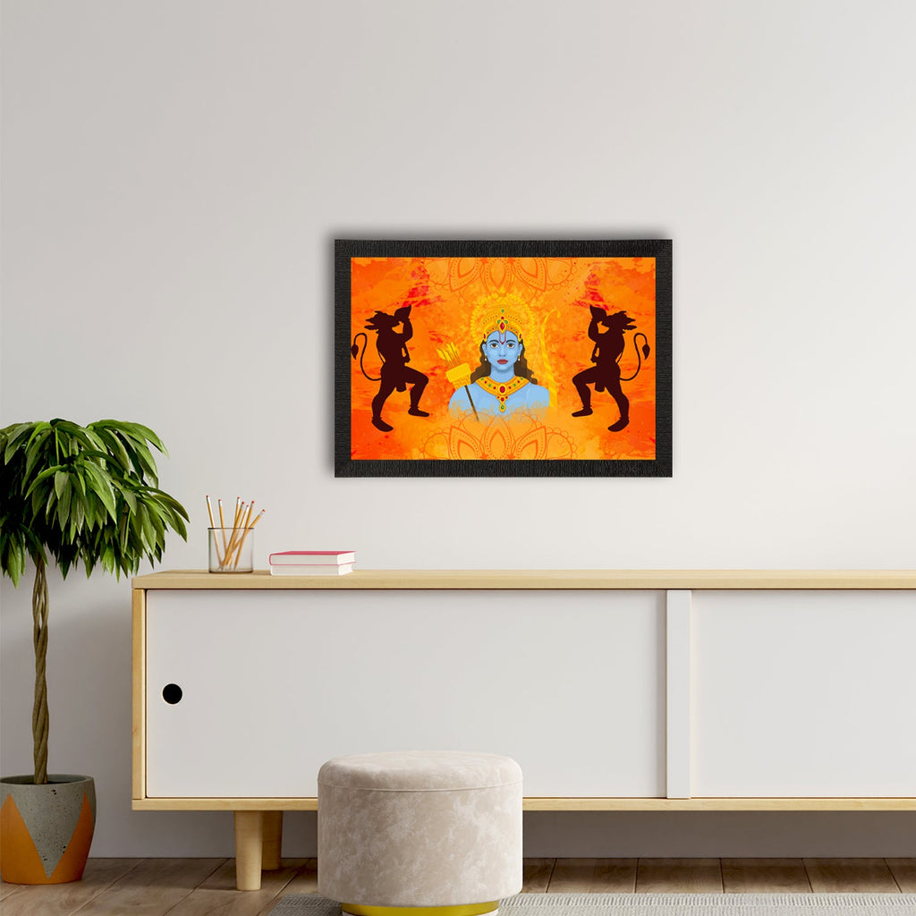 Lord Ram Satin Matt Texture UV Art Painting Kafalo