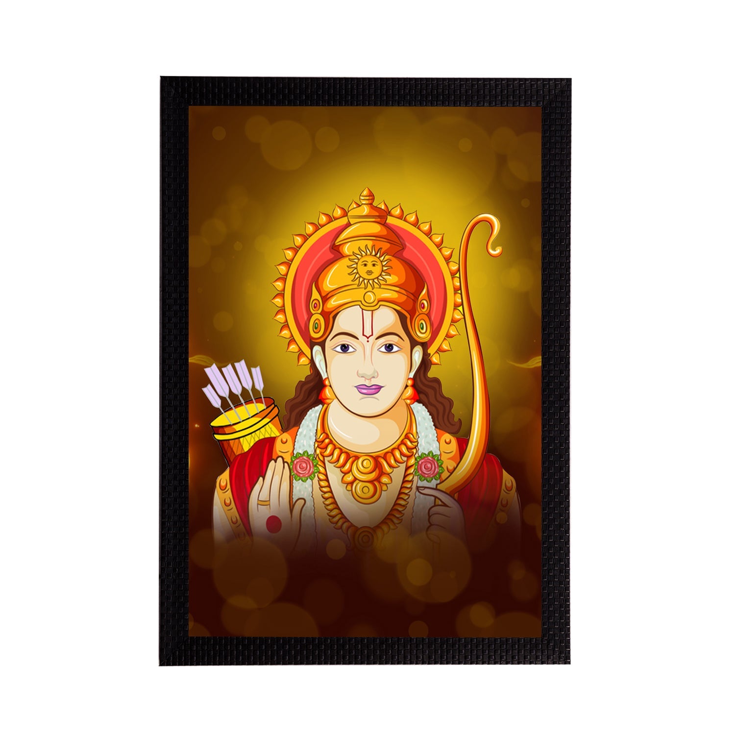 Lord Ram Painting Digital Printed Religious Wall Art Kafalo