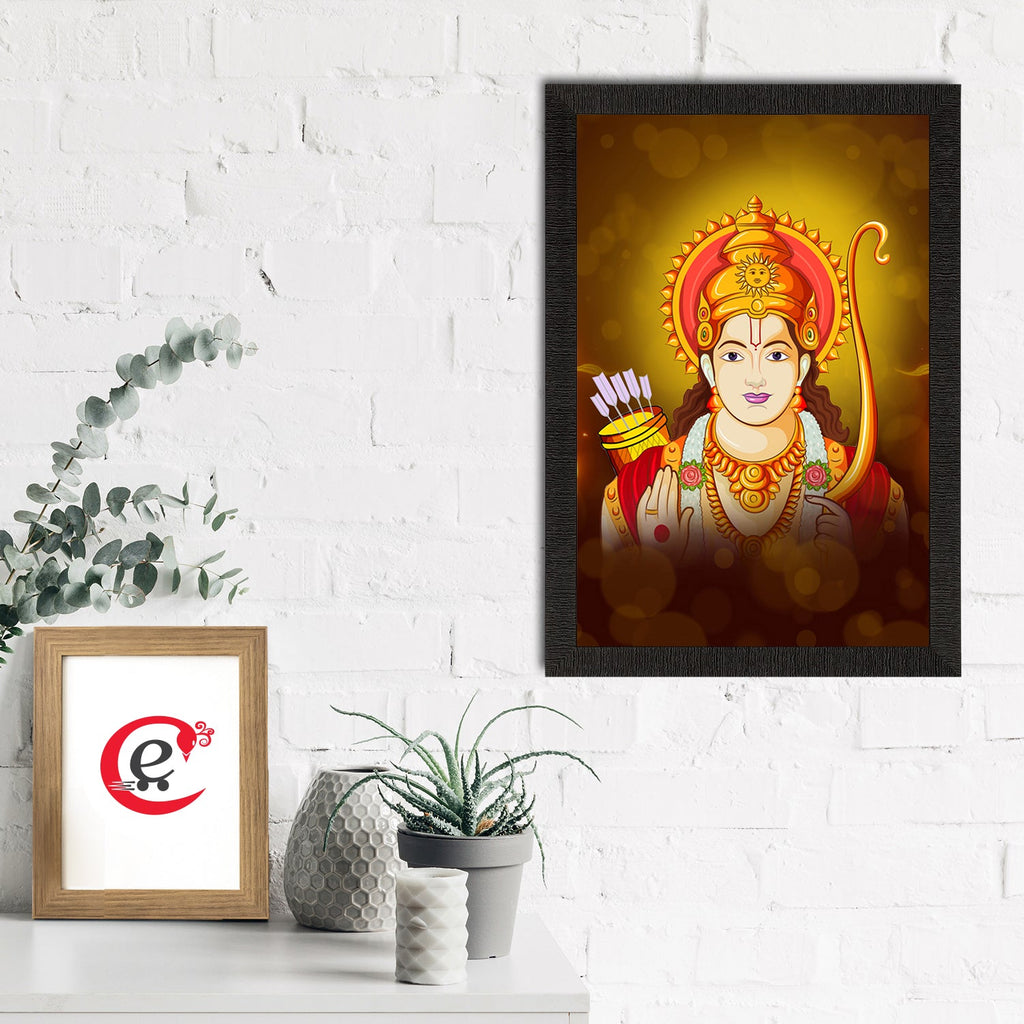 Lord Ram Painting Digital Printed Religious Wall Art Kafalo