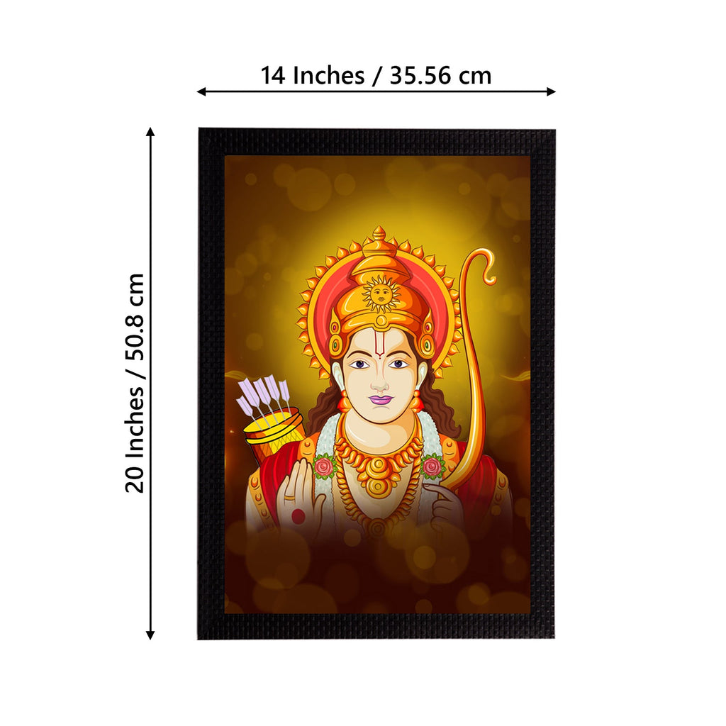 Lord Ram Painting Digital Printed Religious Wall Art Kafalo