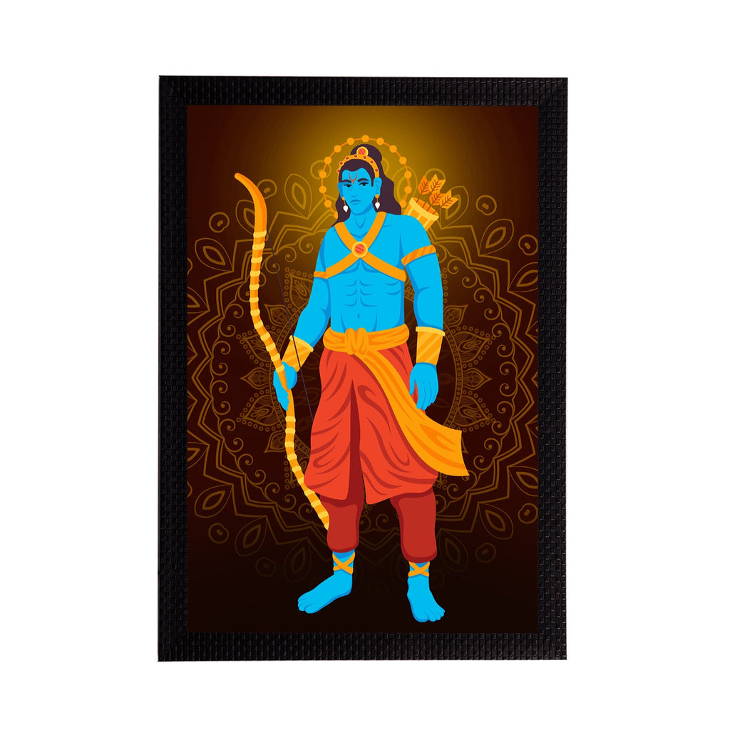 Lord Ram Painting Digital Printed Religious Wall Art Kafalo