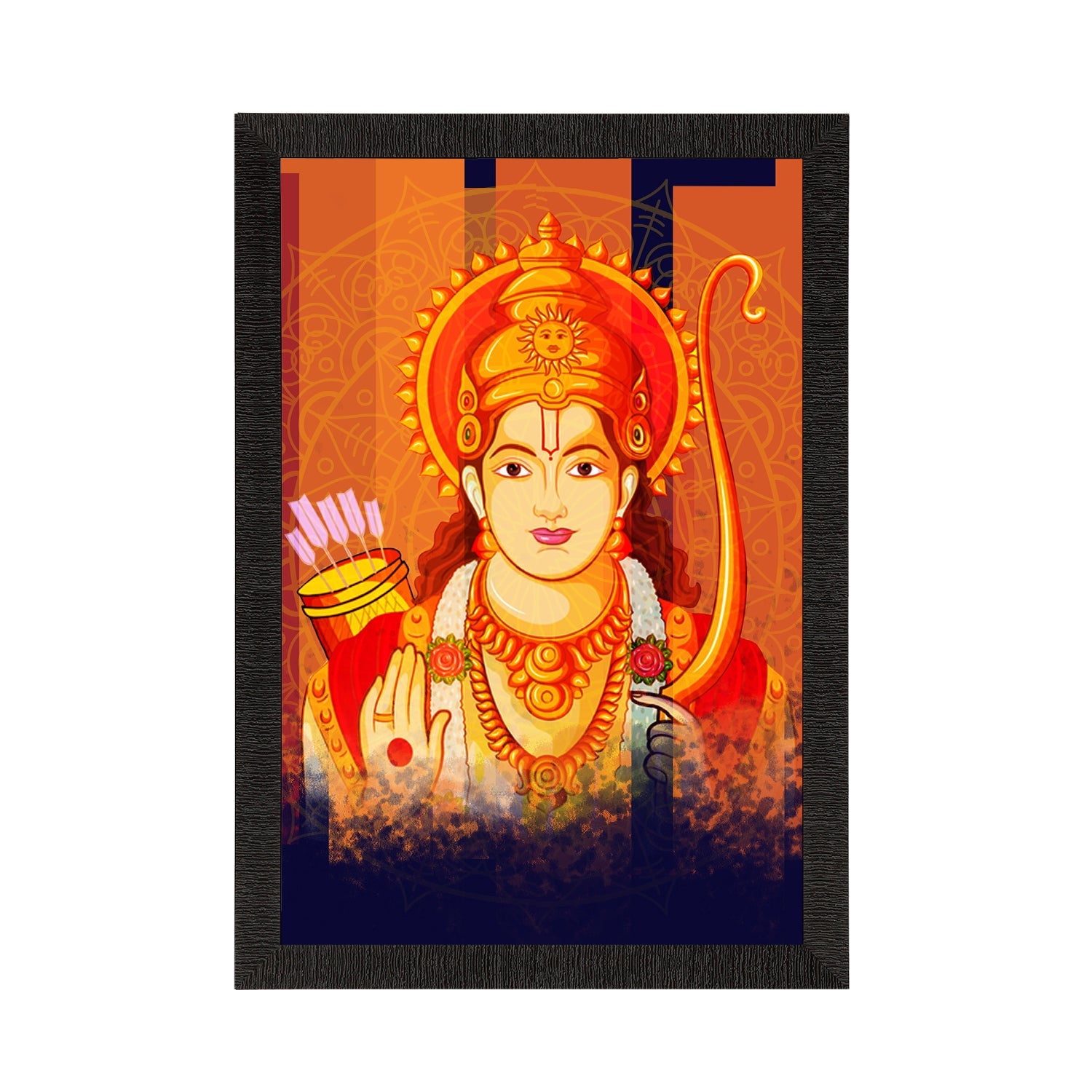 Lord Ram Painting Digital Printed Religious Wall Art Kafalo