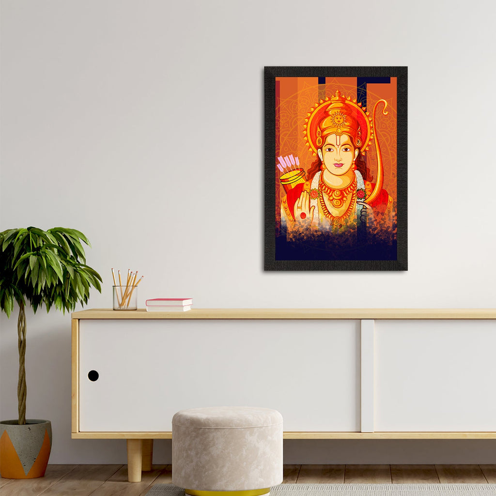 Lord Ram Painting Digital Printed Religious Wall Art Kafalo