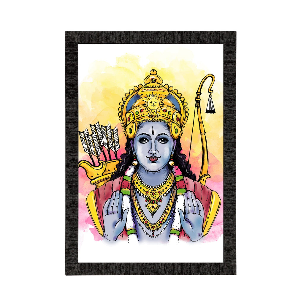 Lord Ram Painting Digital Printed Religious Wall Art Kafalo