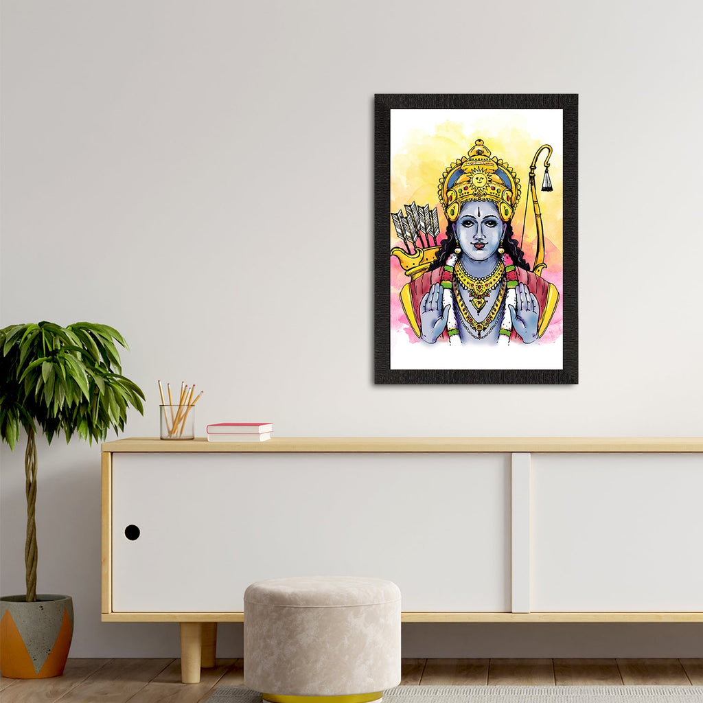 Lord Ram Painting Digital Printed Religious Wall Art Kafalo