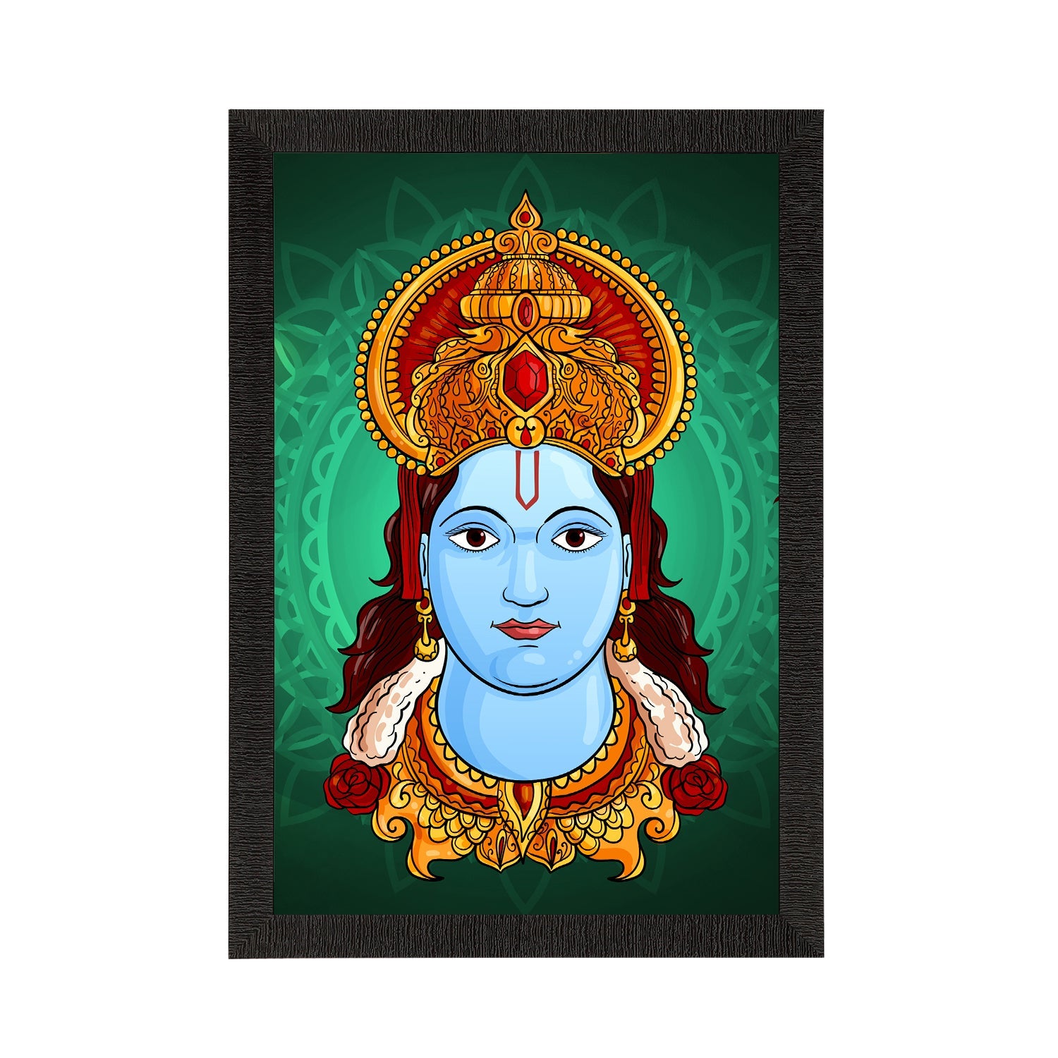 Lord Ram Painting Digital Printed Religious Wall Art Kafalo