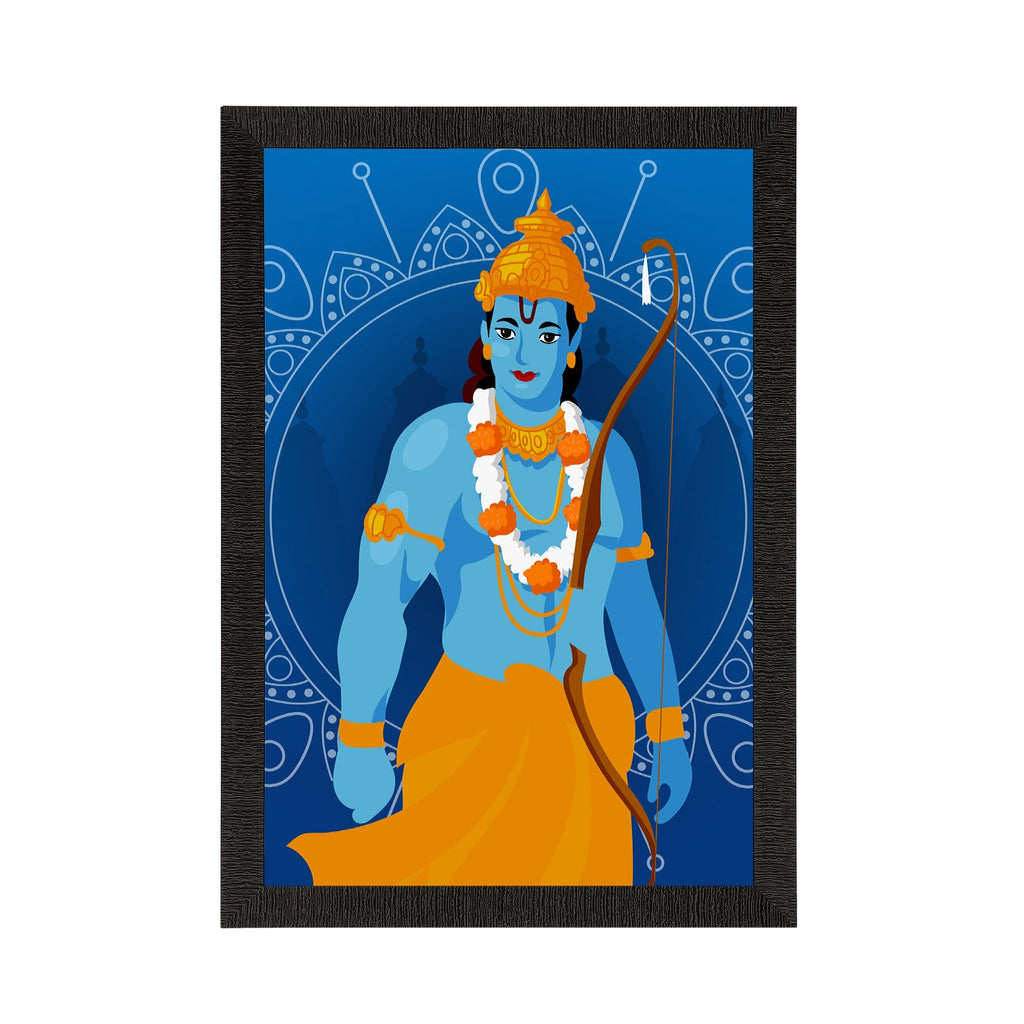 Lord Ram Painting Digital Printed Religious Wall Art Kafalo