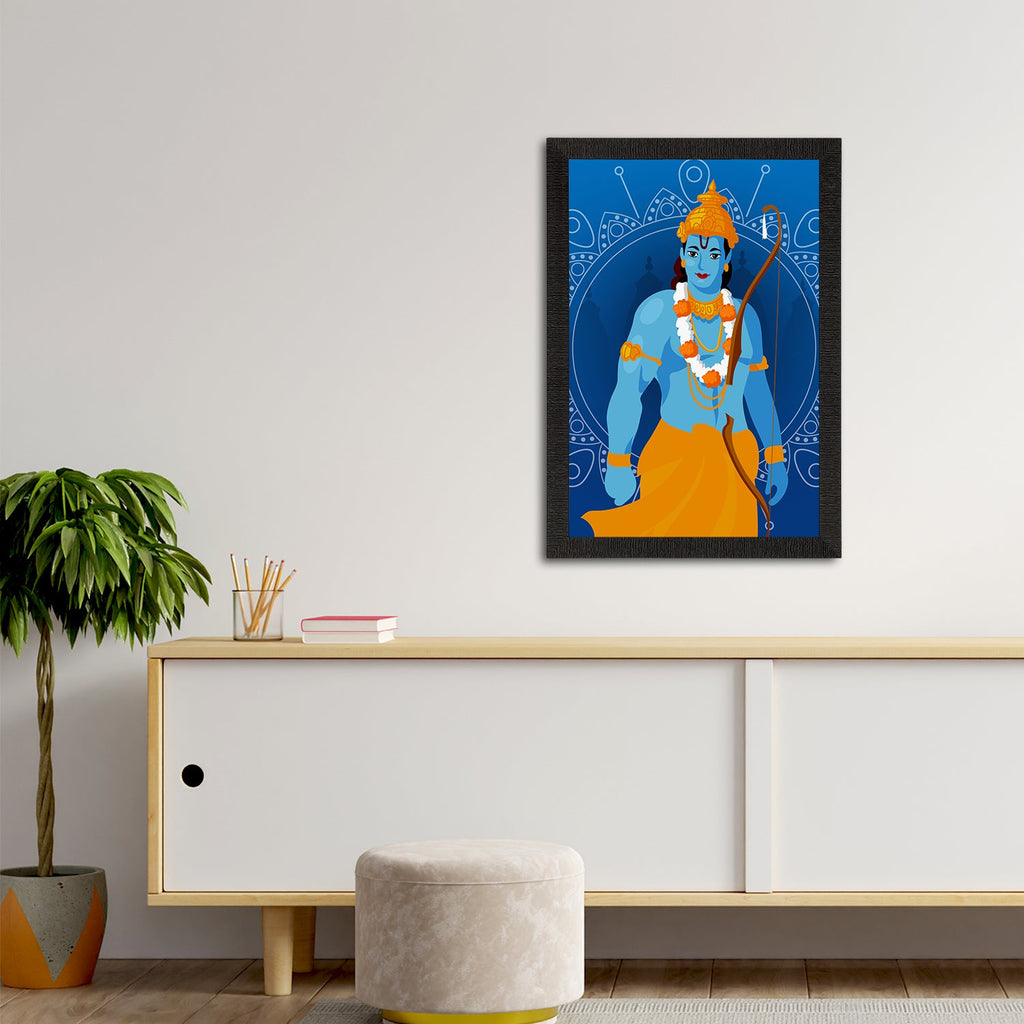 Lord Ram Painting Digital Printed Religious Wall Art Kafalo