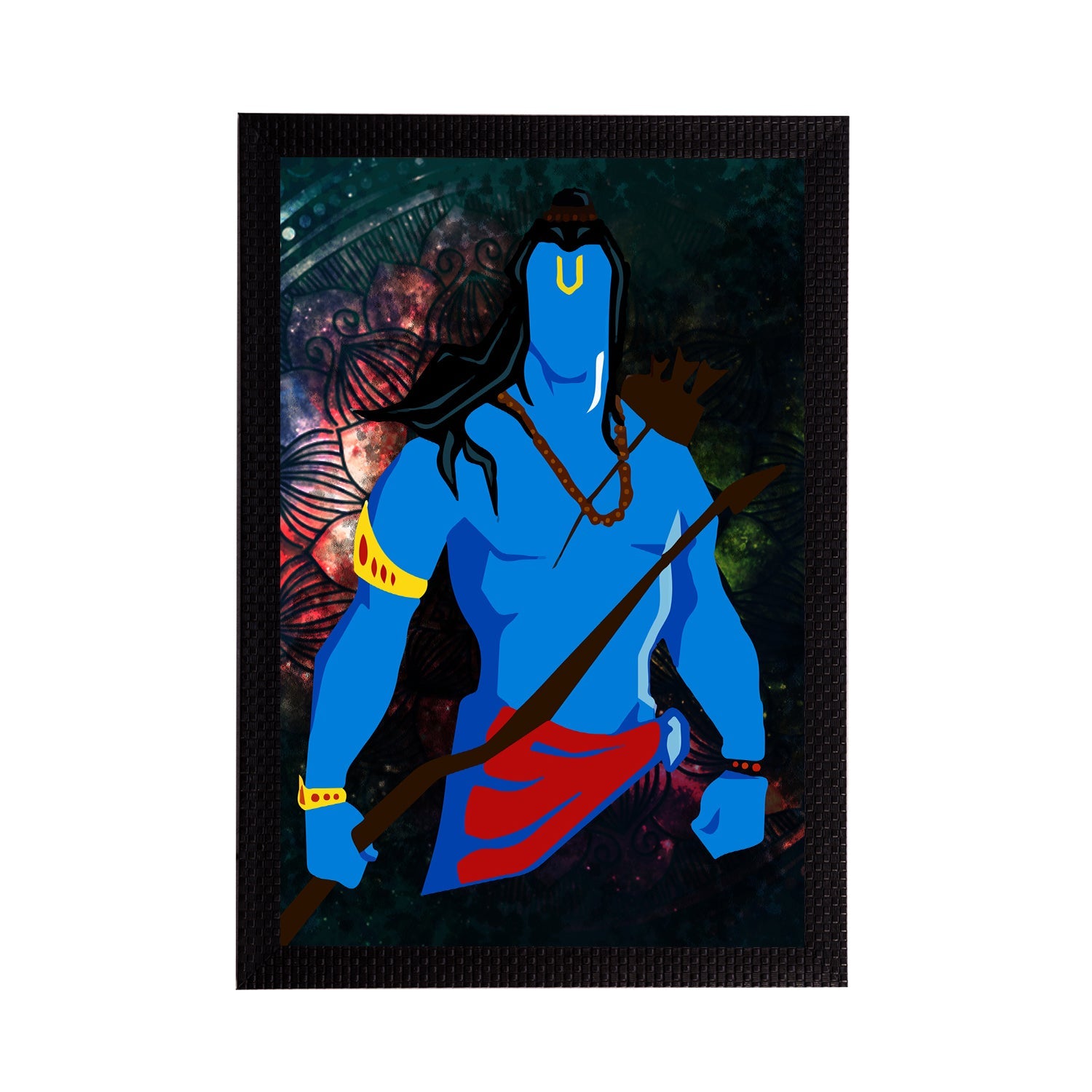 Lord Ram Painting Digital Printed Religious Wall Art Kafalo