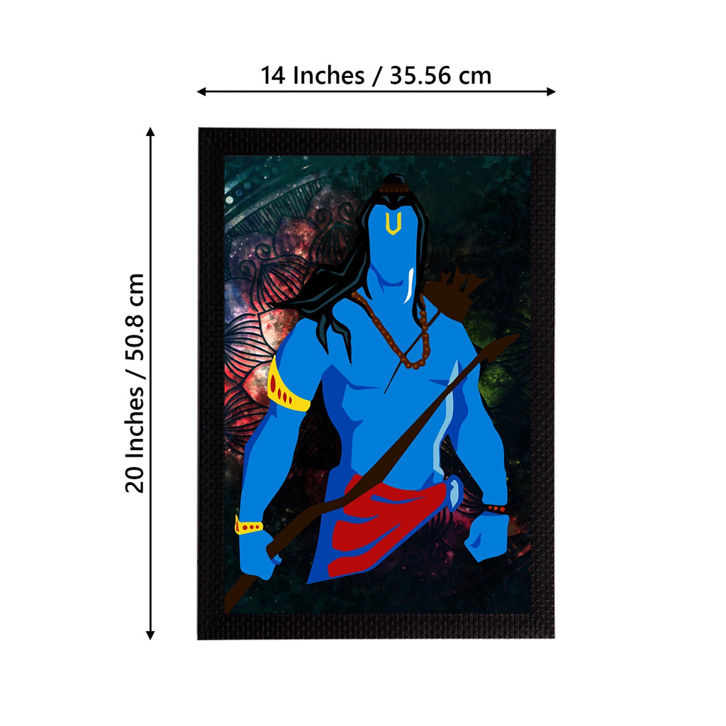Lord Ram Painting Digital Printed Religious Wall Art Kafalo