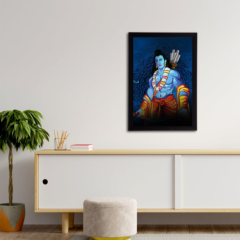 Lord Ram Painting Digital Printed Religious Wall Art Kafalo
