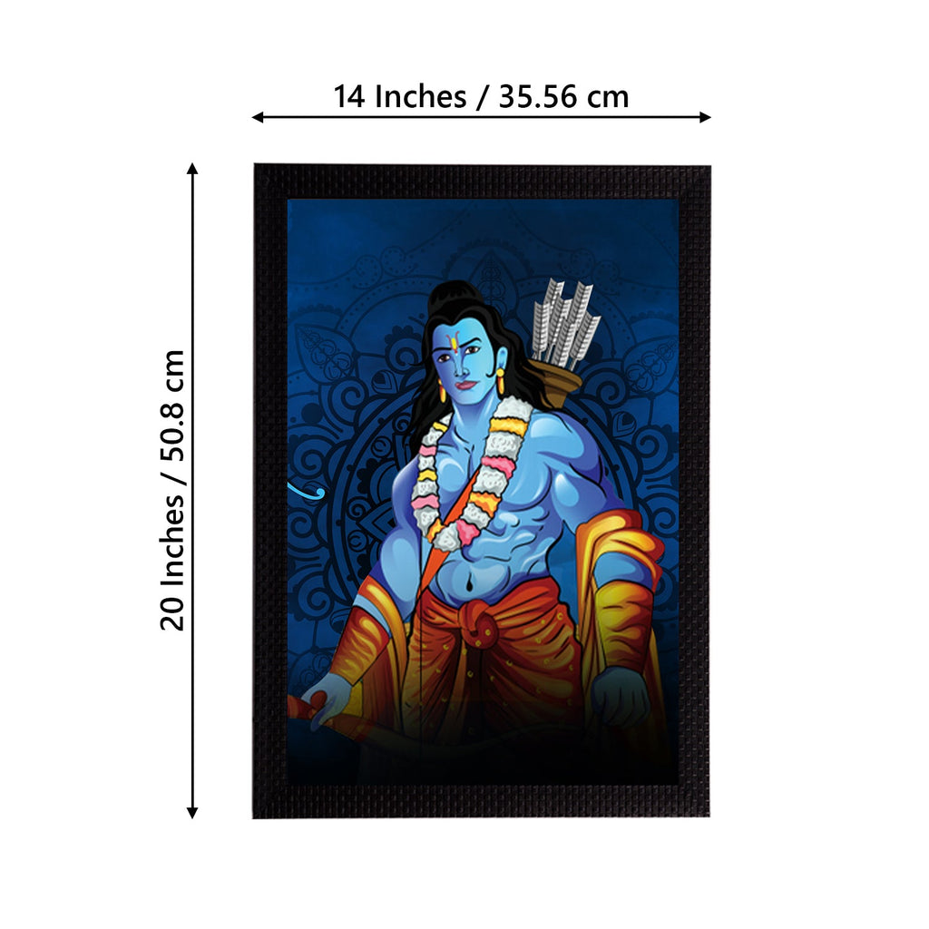 Lord Ram Painting Digital Printed Religious Wall Art Kafalo