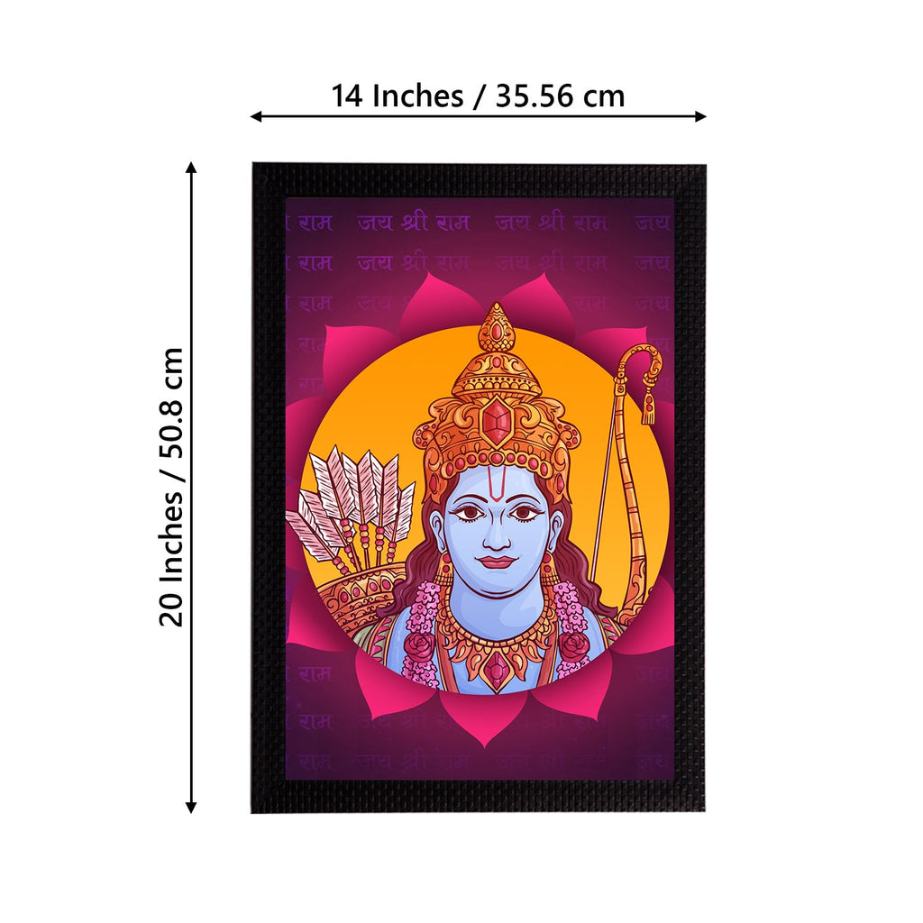 Lord Ram Painting Digital Printed Religious Wall Art Kafalo