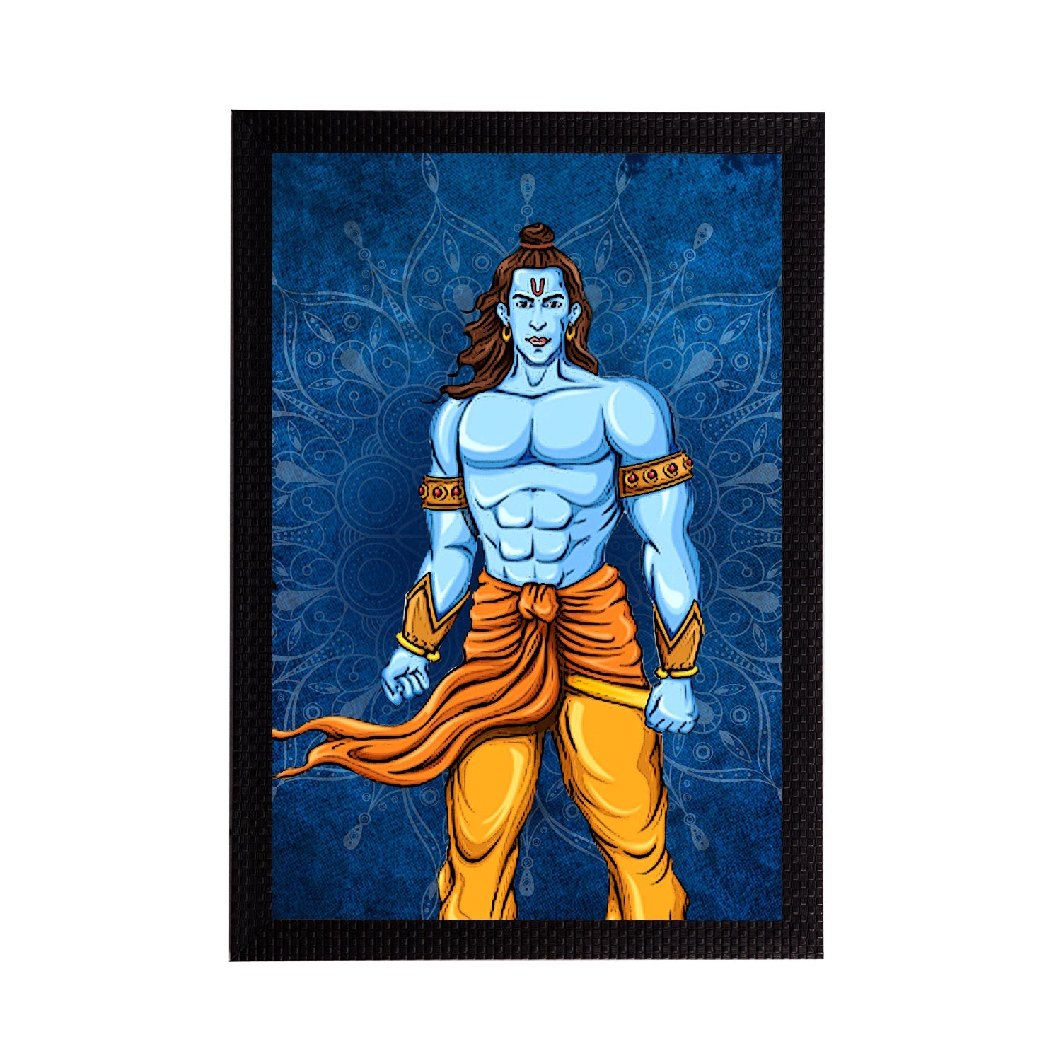 Lord Ram Painting Digital Printed Religious Wall Art Kafalo