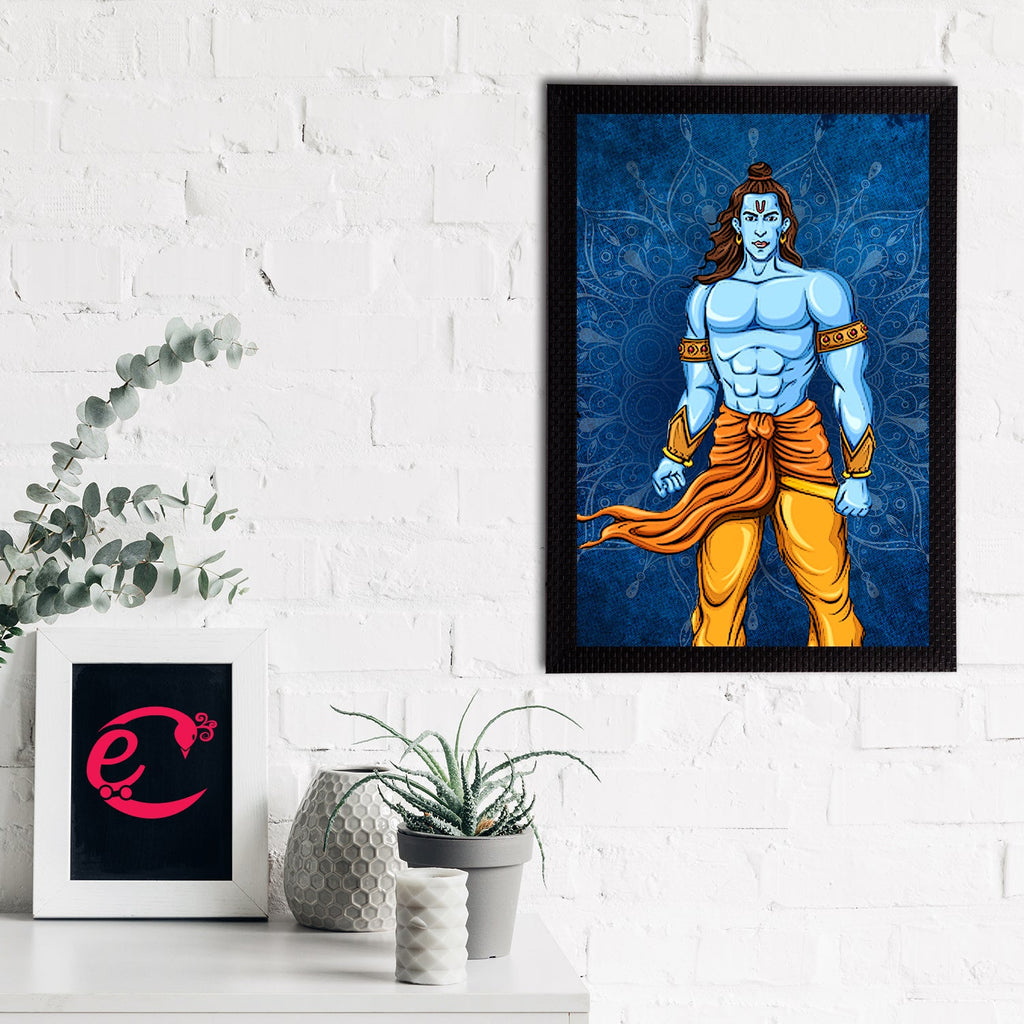 Lord Ram Painting Digital Printed Religious Wall Art Kafalo
