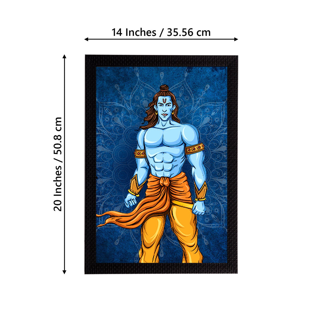 Lord Ram Painting Digital Printed Religious Wall Art Kafalo