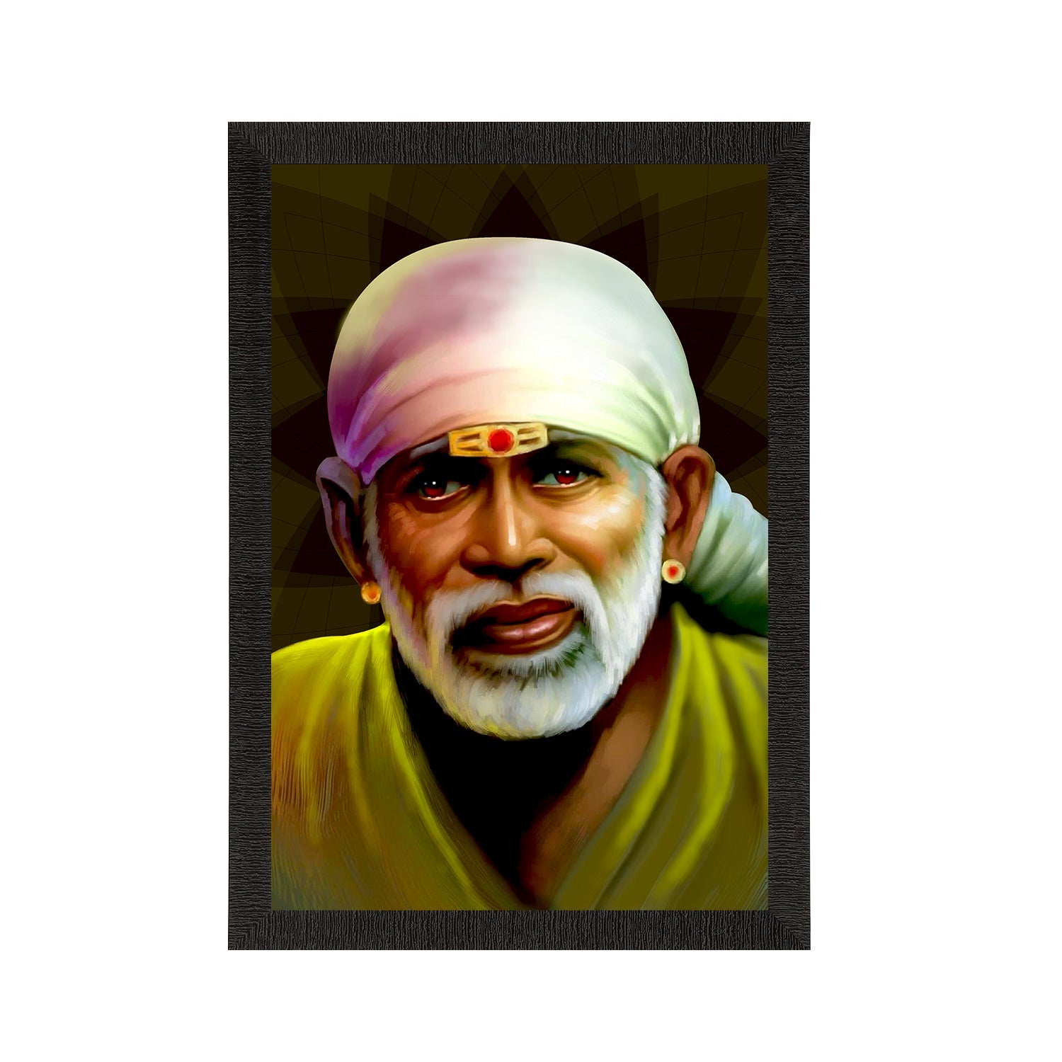 Sai Baba Satin Matt Texture UV Art Painting Kafalo