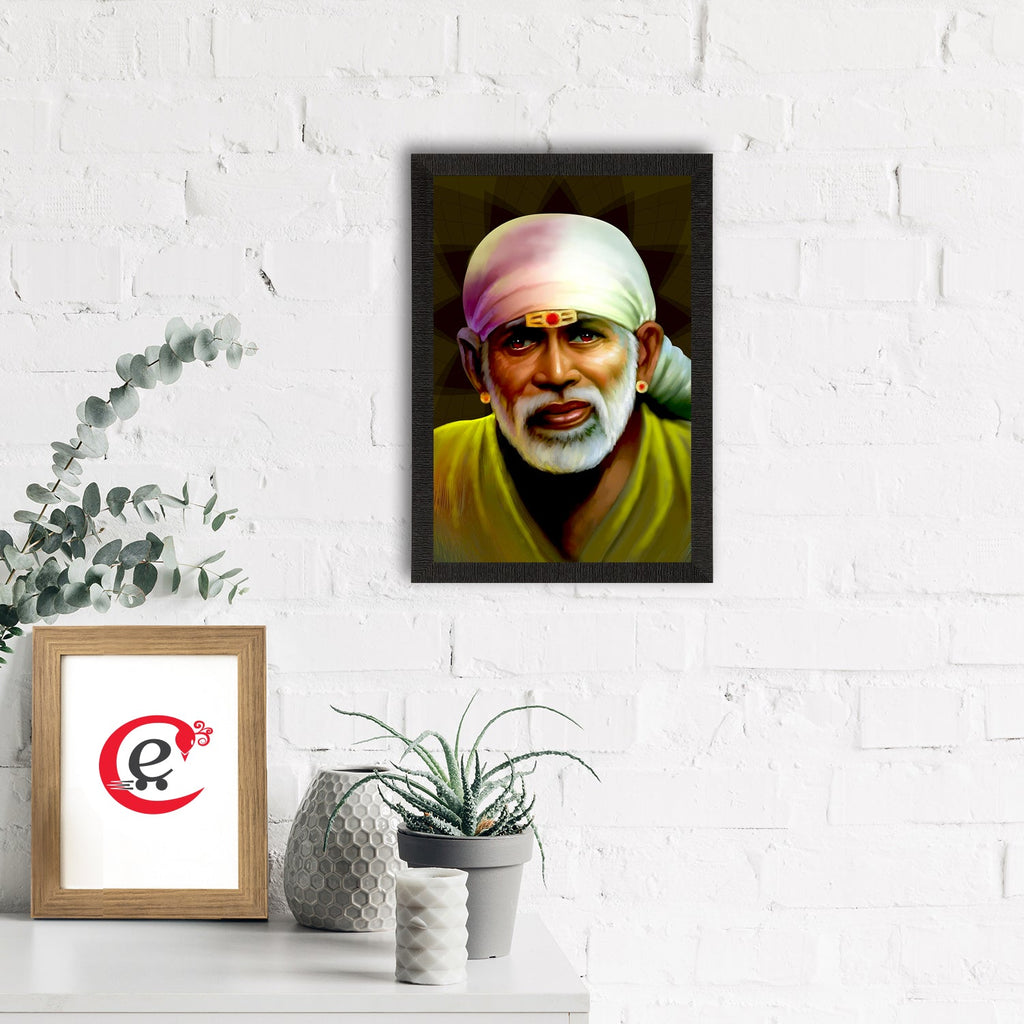 Sai Baba Satin Matt Texture UV Art Painting Kafalo