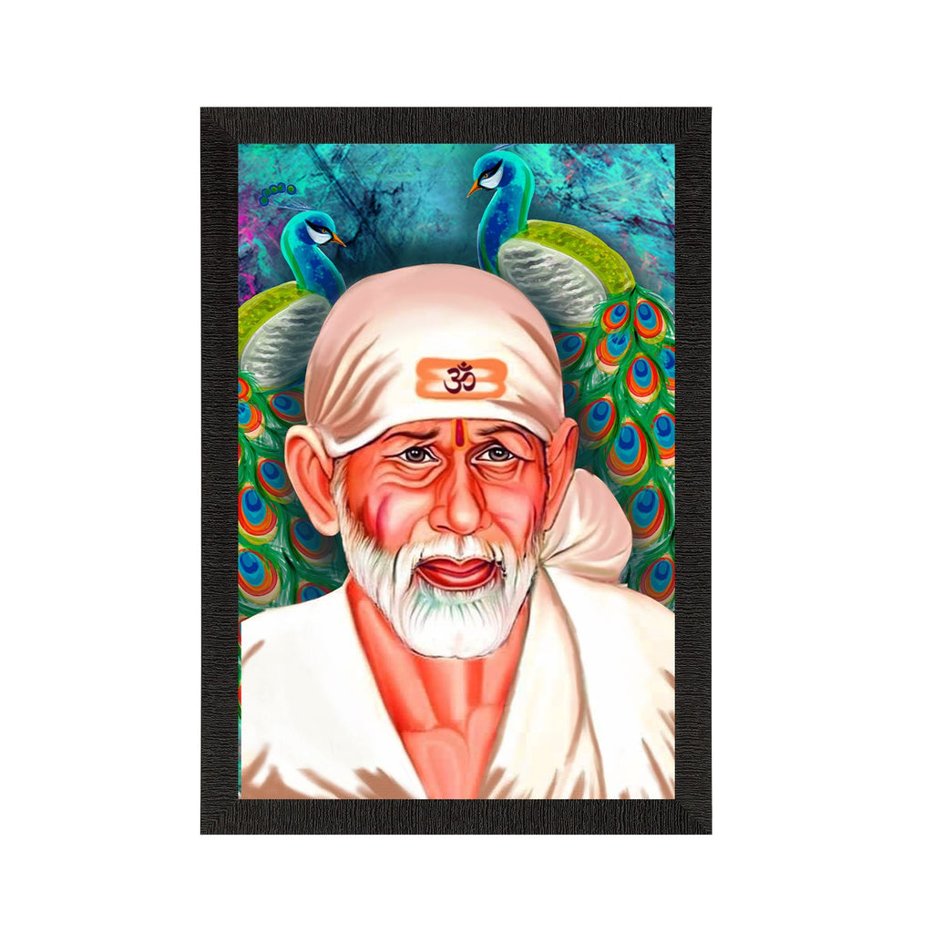 Sai Baba Satin Matt Texture UV Art Painting Kafalo