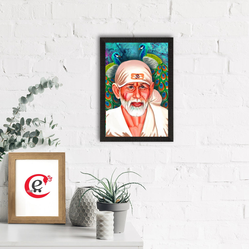 Sai Baba Satin Matt Texture UV Art Painting Kafalo