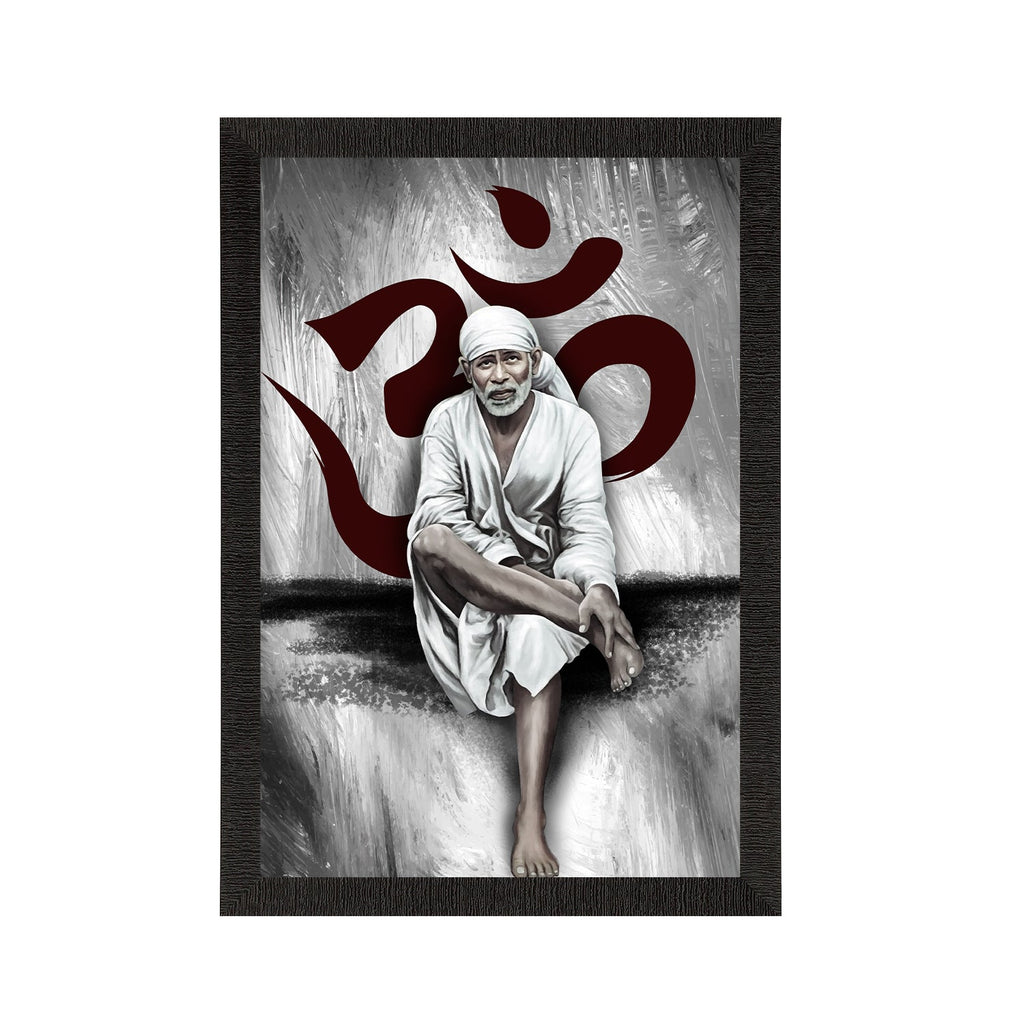 Sai Baba Satin Matt Texture UV Art Painting Kafalo
