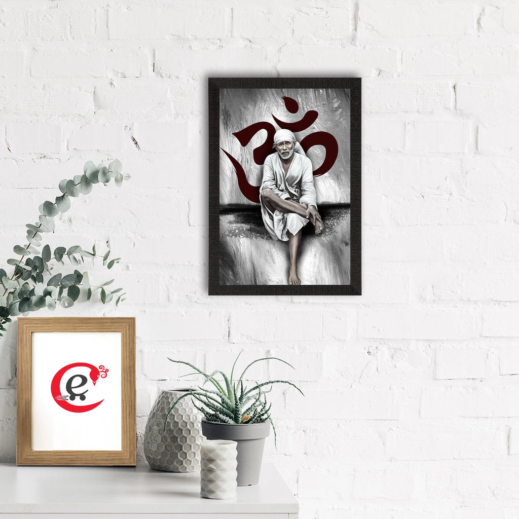 Sai Baba Satin Matt Texture UV Art Painting Kafalo