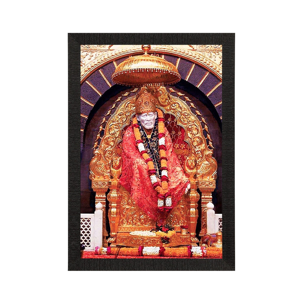 Shirdi Sai Baba Satin Matt Texture UV Art Painting Kafalo