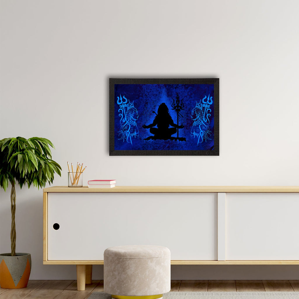 Lord Shiva Satin Matt Texture UV Art Painting Kafalo