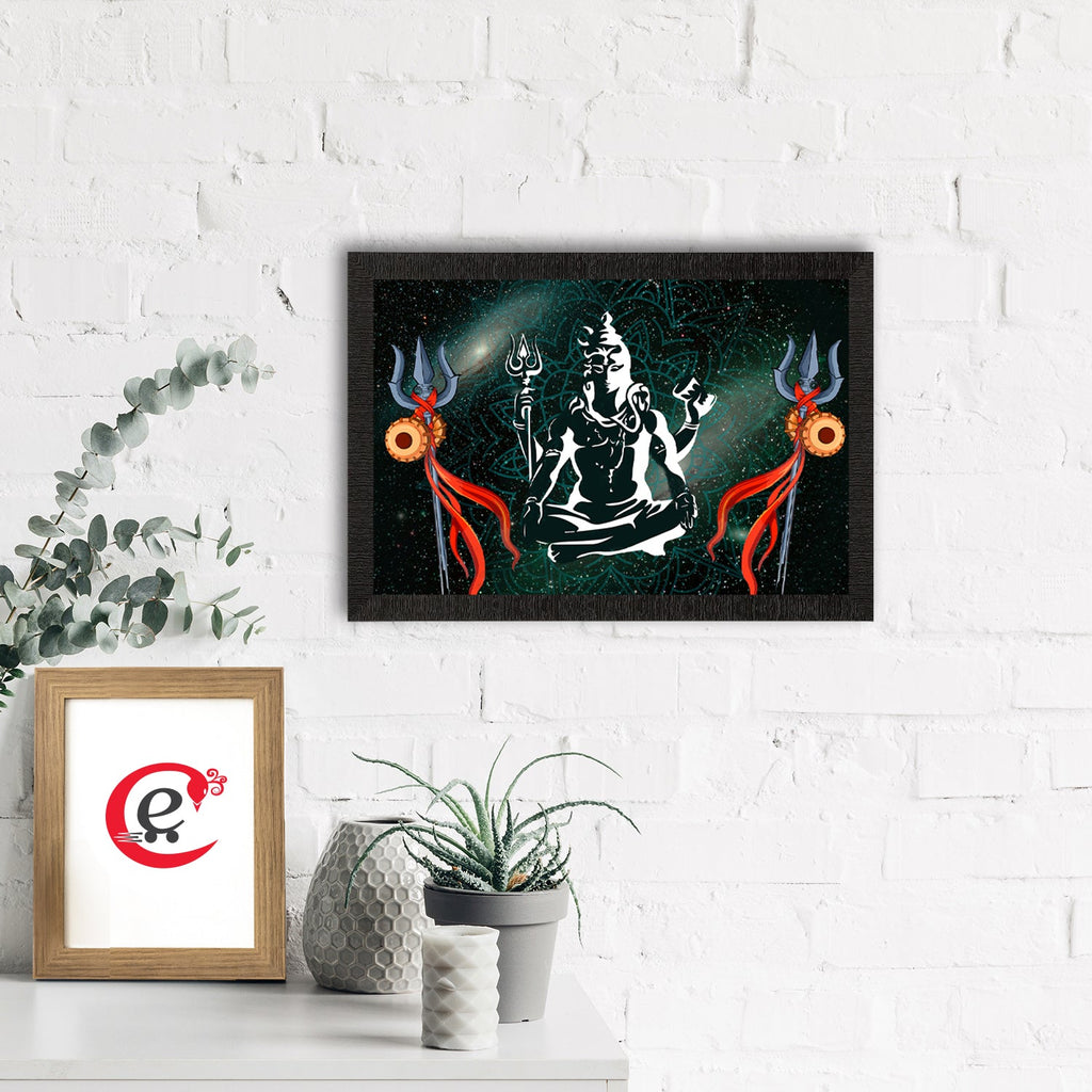 Lord Shiva Satin Matt Texture UV Art Painting Kafalo
