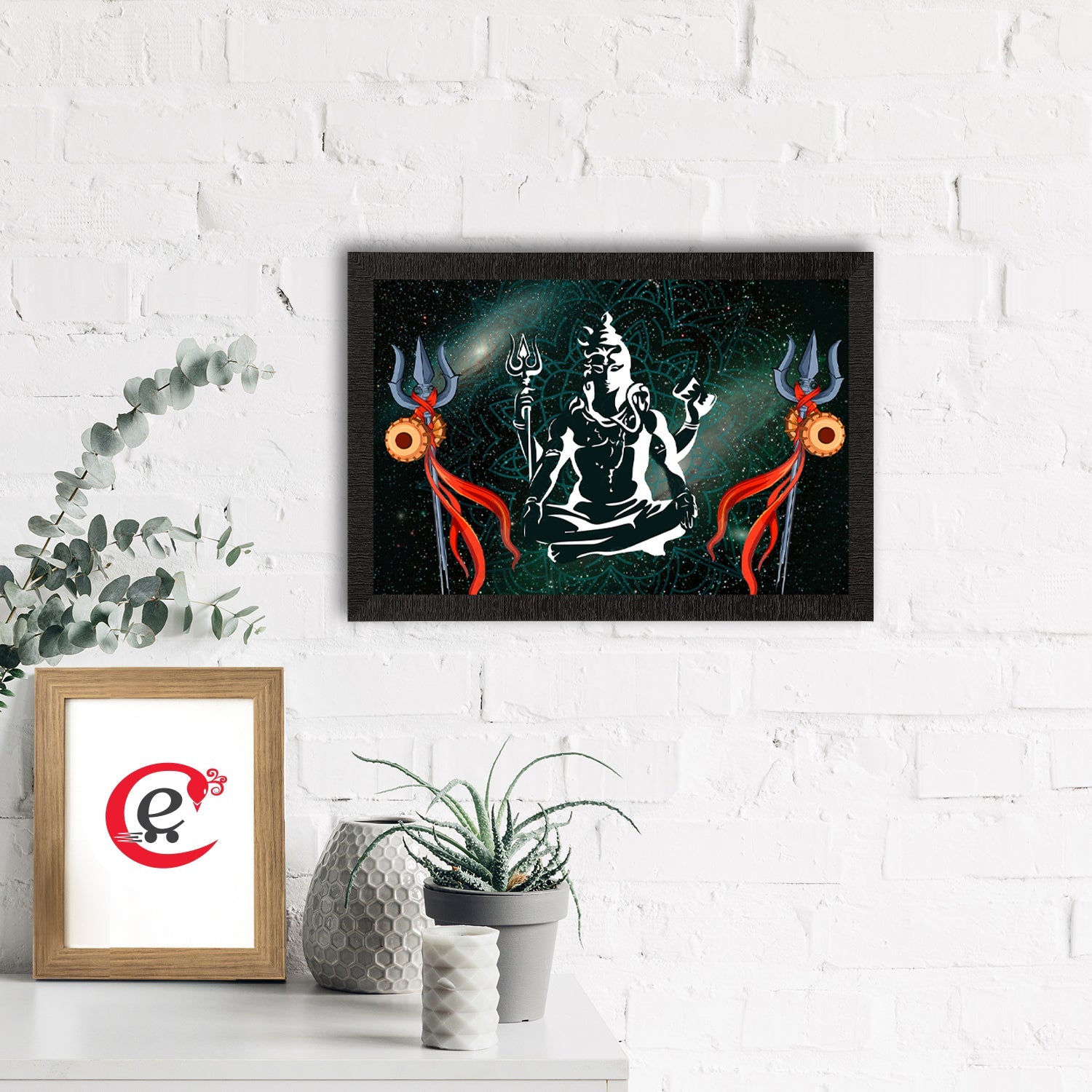 Lord Shiva Satin Matt Texture UV Art Painting Kafalo