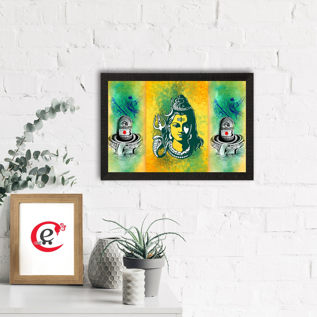 Lord Shiva Satin Matt Texture UV Art Painting Kafalo