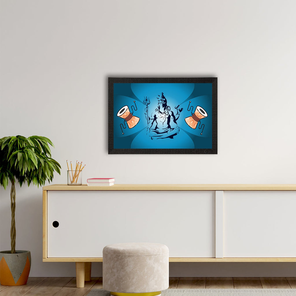 Lord Shiva Satin Matt Texture UV Art Painting Kafalo