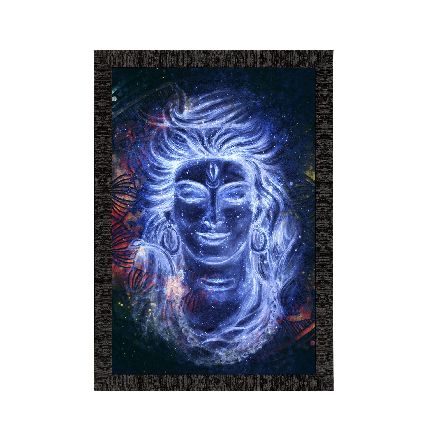 Lord Shiva Painting Digital Printed Religious Wall Art Kafalo